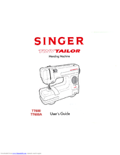 estornudar en cualquier sitio Personificación Singer TINY TAYLOR TT600A Manuals | ManualsLib