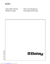 Balay 3FFB3400 - annexe 1 Manual