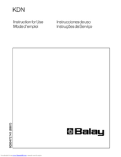 BALAY 3FFB3420 Instructions For Use Manual