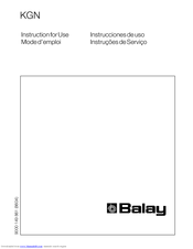 Balay 3KFL7650 Instructions For Use Manual