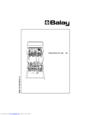 BALAY 3VB350ID - annexe 1 Instructions For Use Manual