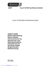 VIVANCO 10-100MB FAST ETHERNET SWITCH 5 PORTS - PROGRAMMING User Manual