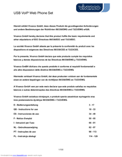 VIVANCO USB VOICE OVER IP TELEPHONE Manual
