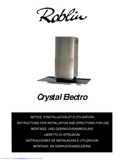 ROBLIN CRYSTAL ELECTRO Instructions For Installation Manual