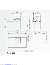 ROBLIN ECLAT 900 Dimensions