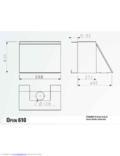 ROBLIN OPEN 610 Dimensions