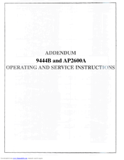 Altec Lansing 9444b Power Amplifier Service Manuals Manualslib