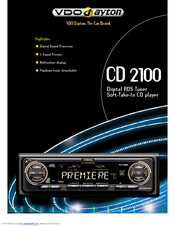 VDO CD 2100 - Datasheet