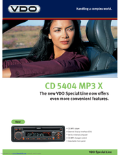 VDO CD 5404 MP3X Datasheet