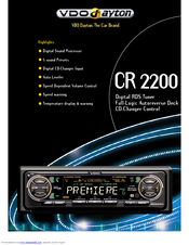 VDO CR 2200 Datasheet