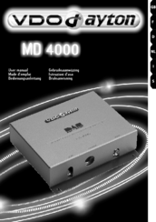 VDO MD 4000 Manual