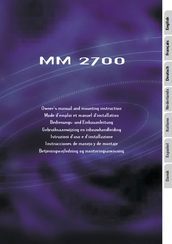 VDO MM 2700 Owner's Manual