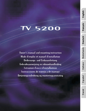 VDO TV 5200 Owner's Manual