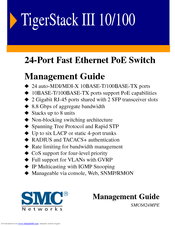 SMC Networks TigerStack III SMC6824MPE Management Manual