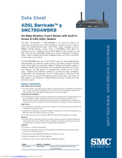 SMC Networks ADSL Barricade g SMC7804WBRB Datasheet