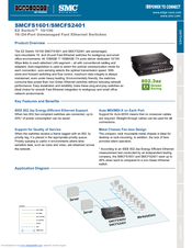SMC Networks SMCFS2401 - FICHE TECHNIQUE Product Overview