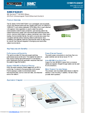 SMC Networks SMCFS2601 Specifications