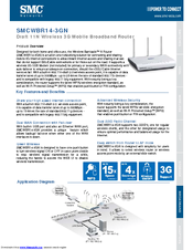 SMC Networks WBR14-3GN FICHE Product Overview