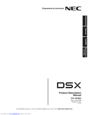 Nec DSX PRODUCT DESCRIPTION Manual