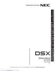 NEC DSX-160 Software Manual