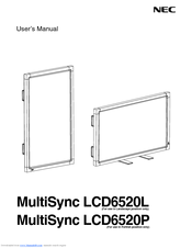 NEC MultiSync LCD6520L User Manual