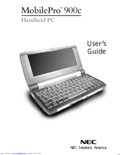 Nec MOBILEPRO 900C User Manual