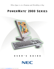 NEC POWERMATE 2000 - 08-1999 Manual