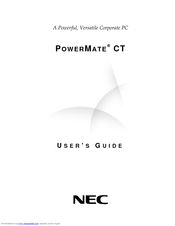 NEC PowerMate CT User Manual
