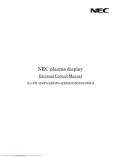 Nec RS232 PLASMA CONTROL CODES COMMERCIAL MODELS Manual