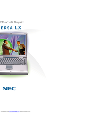 NEC Versa LX Manual