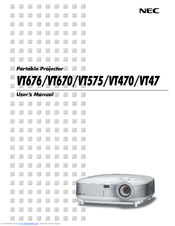 NEC VT575 Series User Manual