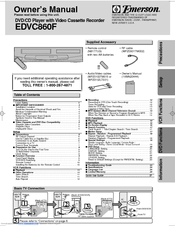 Emerson EDVC860F Owner's Manual