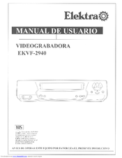 ELEKTRA EKVF2940 Manual De Usuario