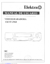 ELEKTRA EKVF2960 Manual