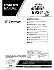 Emerson EV261 Owner's Manual