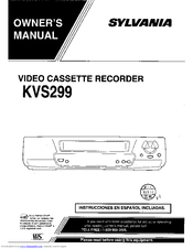 Sylvania KVS299 Owner's Manual