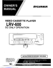 Sylvania LRV600 Manuals | ManualsLib