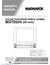 Magnavox MGTD204 Owner's Manual