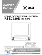 ESA RSEC720E Owner's Manual