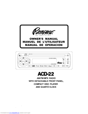 Rampage 1285300FACD-22 Owner's Manual
