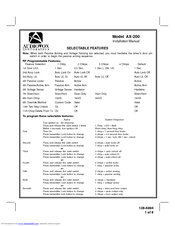 AUDIOVOX AX-200 Installation Manual