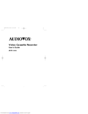 AUDIOVOX AVR-1040 User Manual