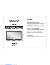Jensen JE2269 Operating Manual
