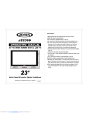Jensen JE2369 Operating Manual