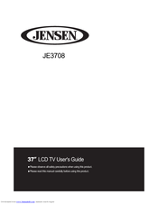 Jensen JE3708 User Manual