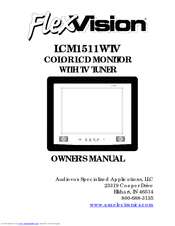 flexvision LCM1511WTV Owner's Manual