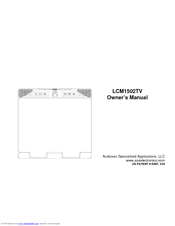 AUDIOVOX LCM1502TV Owner's Manual
