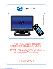 AUDIOVOX LCM 7070 Datasheet