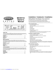 Jensen MCD5112 - Radio / CD Player Owner's Manual