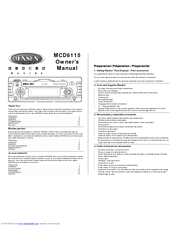 Jensen MCD6115 Owner's Manual